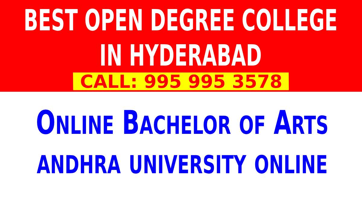 "Student studying for an online Bachelor of Arts degree at Andhra University"